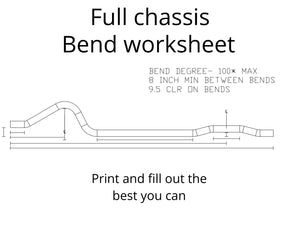 Bend work sheet
