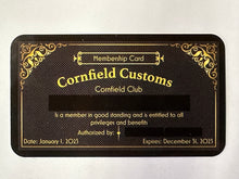 Load image into Gallery viewer, Cornfield Club Membership Card